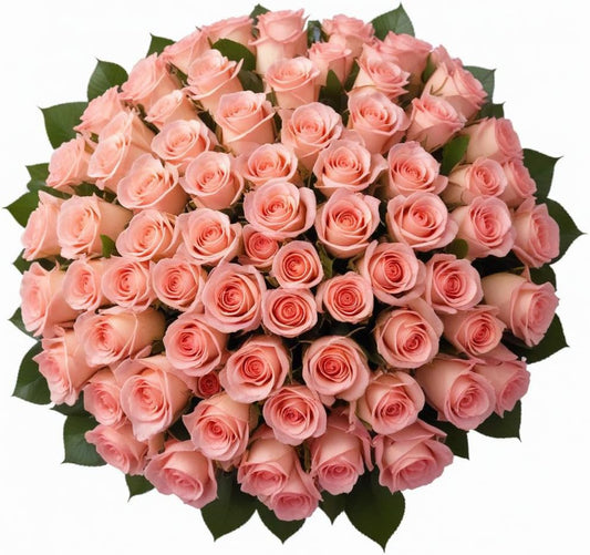 100 Fresh-Cut Pink Roses