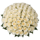 100 Fresh-Cut White Roses